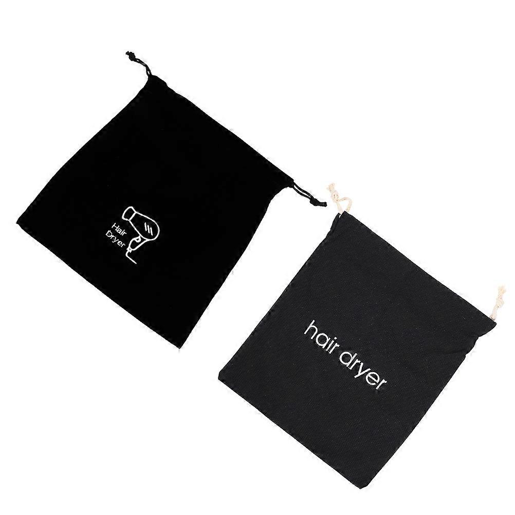2pcs Drawstring Storage Bag for Hair Dryer, Compact Organizer with Strong Closure, Space Saving Design for Home and Travel