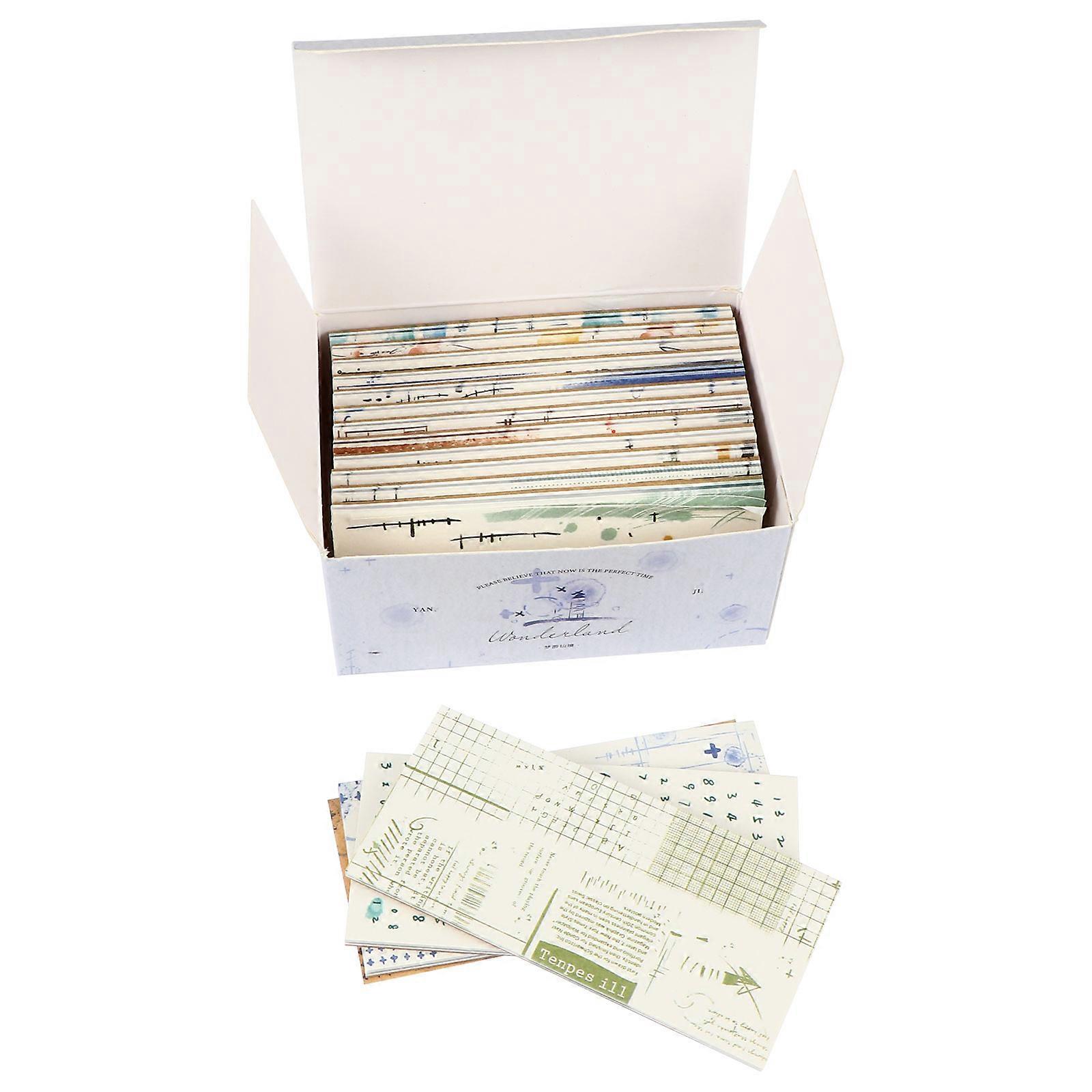 600pcs Mini Simple Border Memo Pads for Office Home Use Comfortable Material for Daily Notes Bookmarks Hand Account Decor