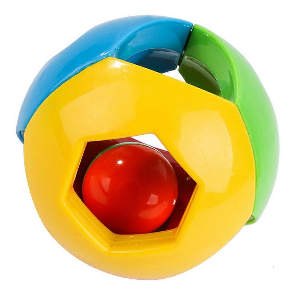 Interactive Dog Toy Plastic Puppy Bell Ball Chewing Grabbing 1Set