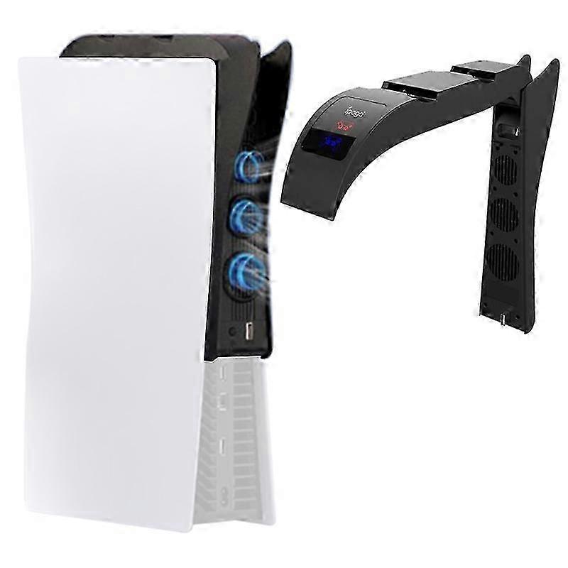 2 in 1 Dual Controller Charging Stand with Cooling Fan for PS5 Compatible Device