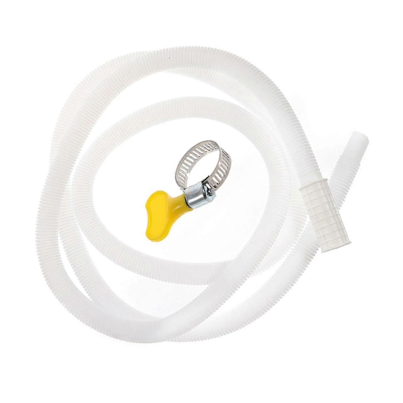 Replacement Drain Hose for Air Conditioners Flexible Drain Pipe with Clamp Weather-Resistant Durable for Outdoor Units