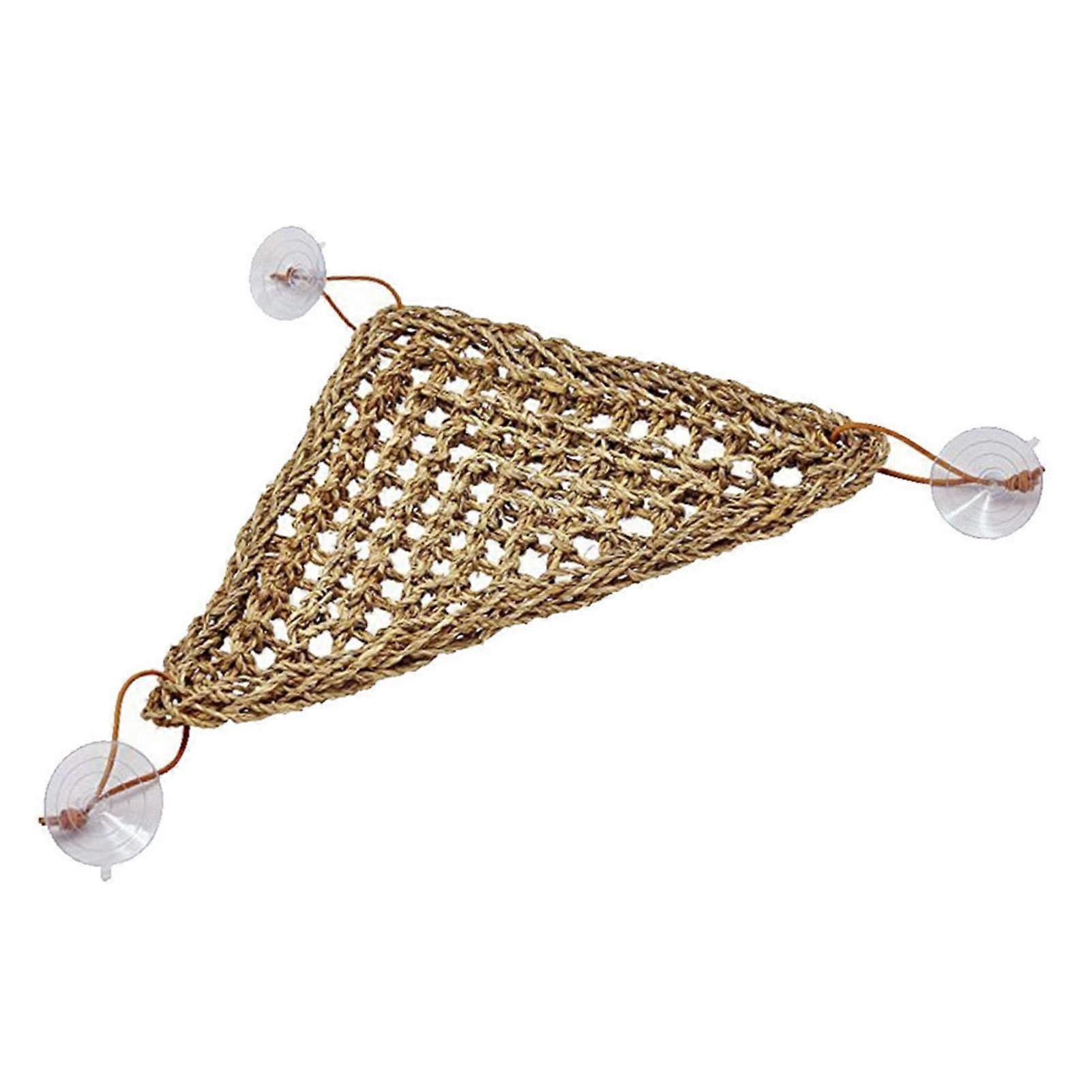 Reptile Hammock with Suction Cup, Mesh Reptile Hammocks for Chameleon, Lizards, Gecko, Snakes (Rectangular 40 x 17 cm / Triangle 20 x 20 x 28 cm)