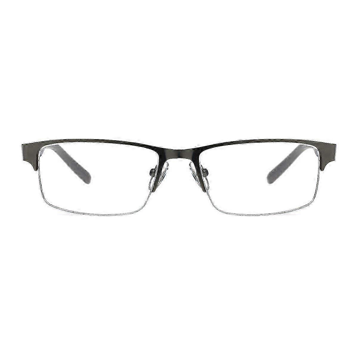 2025 FosterGrant Ironman IronFlex IM1001 Herren Lesebrille Halbrandlose Pistole (Blau, 2.00)