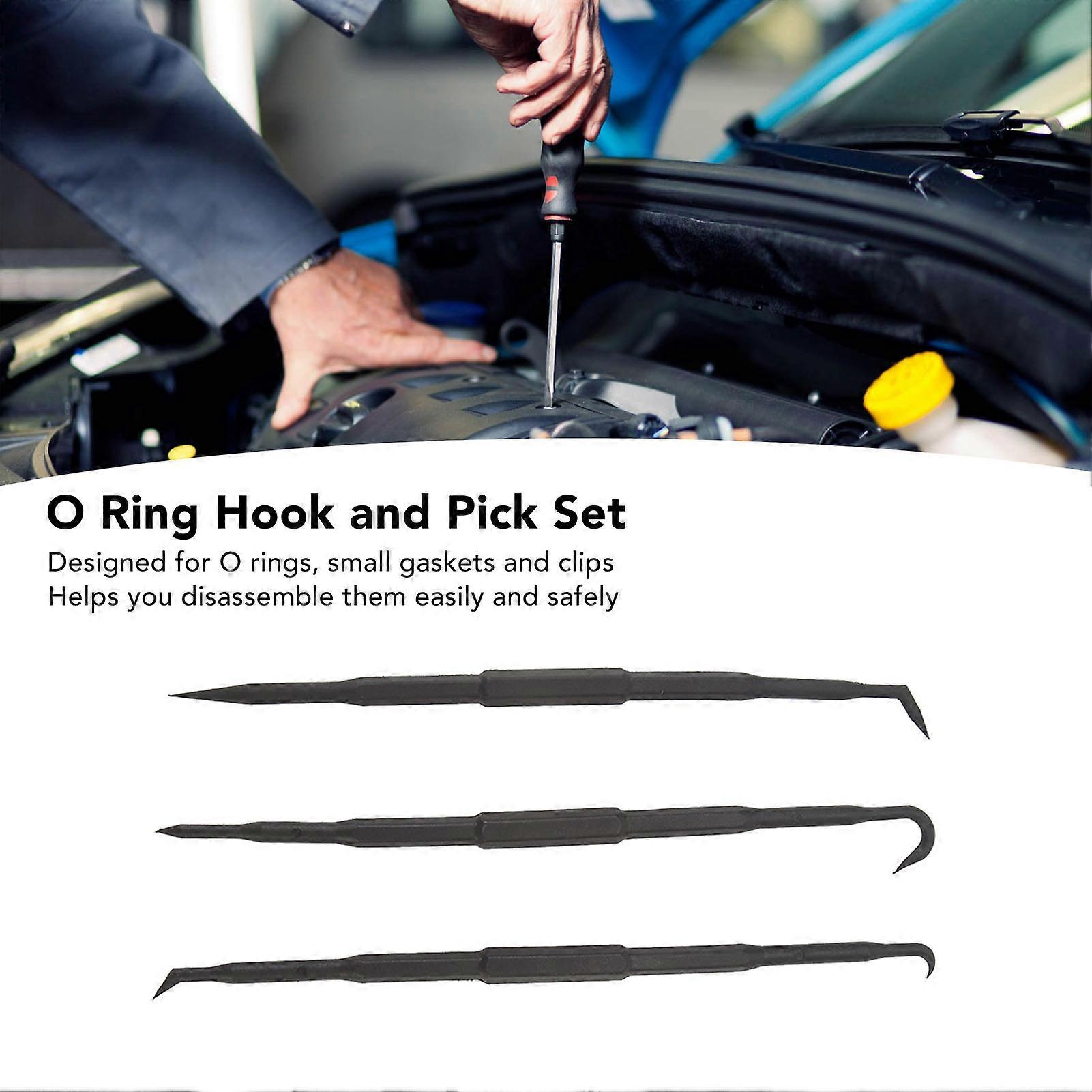 3pcs Car Plastic Scraper Tool Universal Scratch Free Compact Small Light Duty Scraper Tool Set