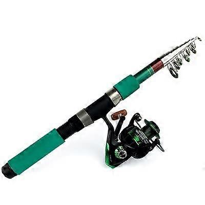 Fishing Rod Kit 1.83.6m Telescopic Rod with Black Reel (2.7m)