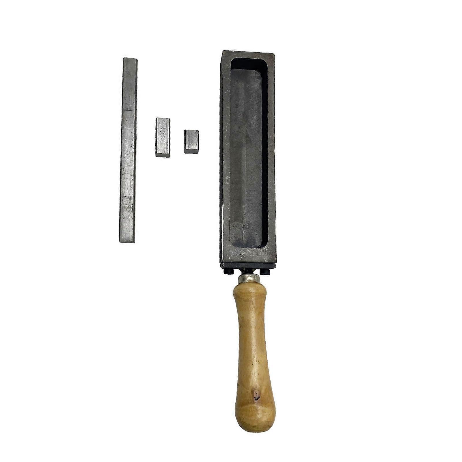 Iron Casting Molds Cast Iron Mold Metal Casting Form 7-Inch Melting Tool For Gold And Silver Iron Texture Finish