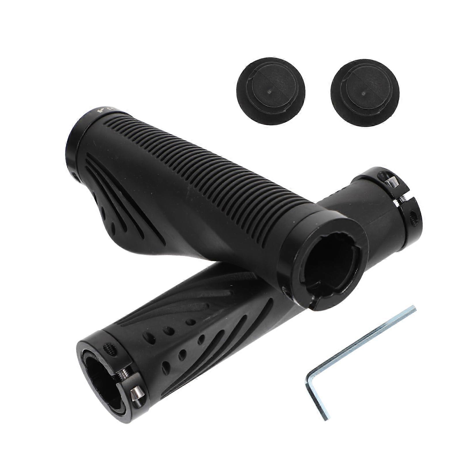 Non-Slip Mountain Bike Handlebar Grips 1 Pair Ergonomic Design Durable Black Universal MTB Fit
