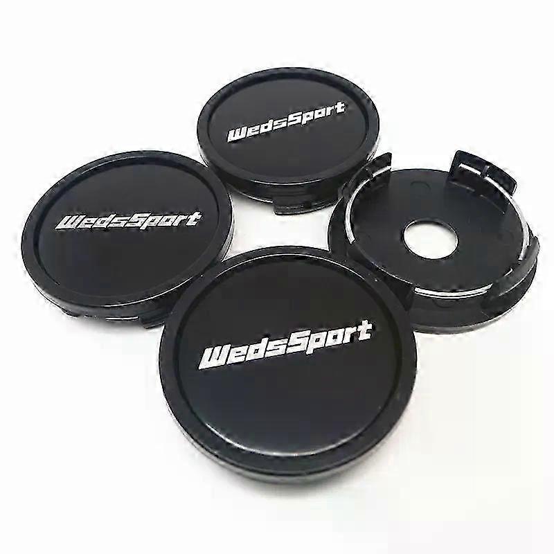 50mmエンブレムバッジステッカー付き車のホイール用4pcs 58mm 52mmハブキャップスタイリングカバー
