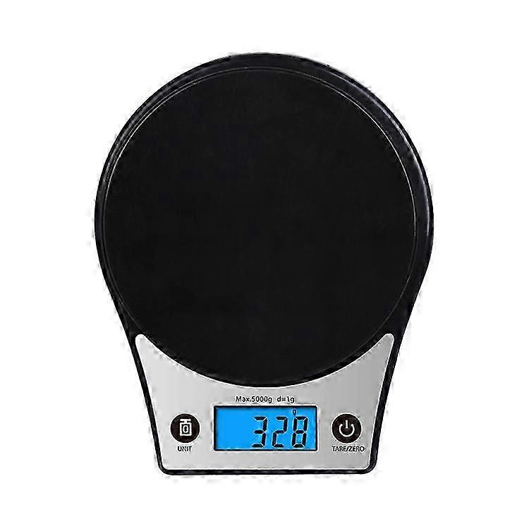 Digital Kitchen Scale, High Precision Multi-Function Kitchen Scale, Accuracy 0.1 oz/1 g, Capacity 11 lb/5 kg, Black (with batteries)