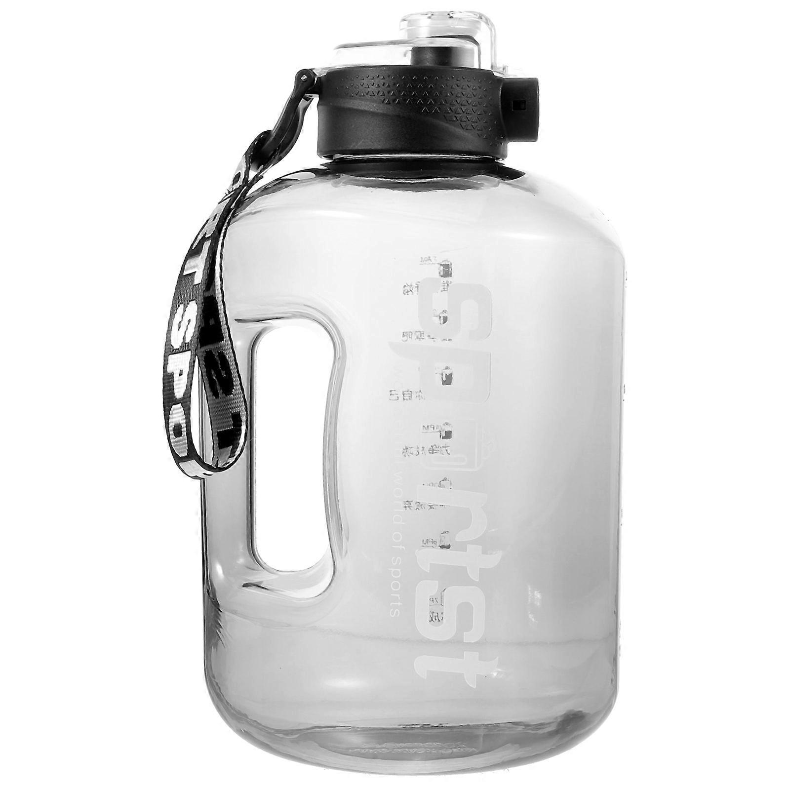 Multi-liquid Storage Sports Bottle Portable Outdoor Water Bottle Black 26.5x14.5cm 1 Set