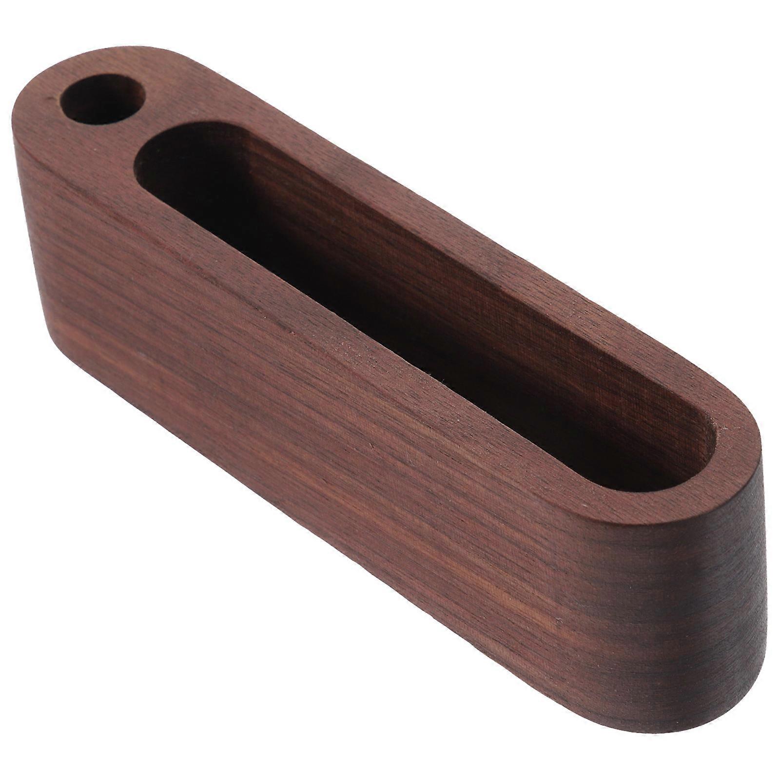 Ξύλινη κάρτα Display Holder Επαγγελματικές κάρτες Container Οργάνωση γραφείου Οικιακό Γραφείο Χρήση 5.1×1.6×1.2in 1Set