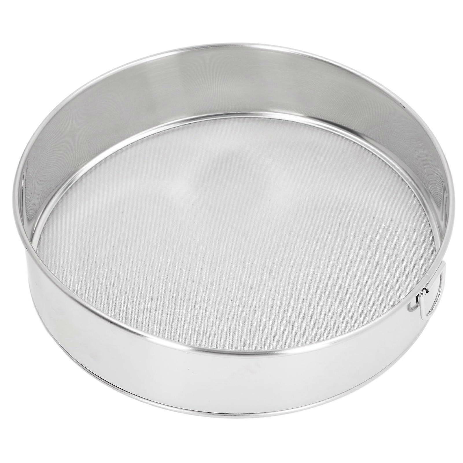 Flour Sifter 80 Mesh 304 Stainless Steel Round Sieve Nonstick Easy to Clean