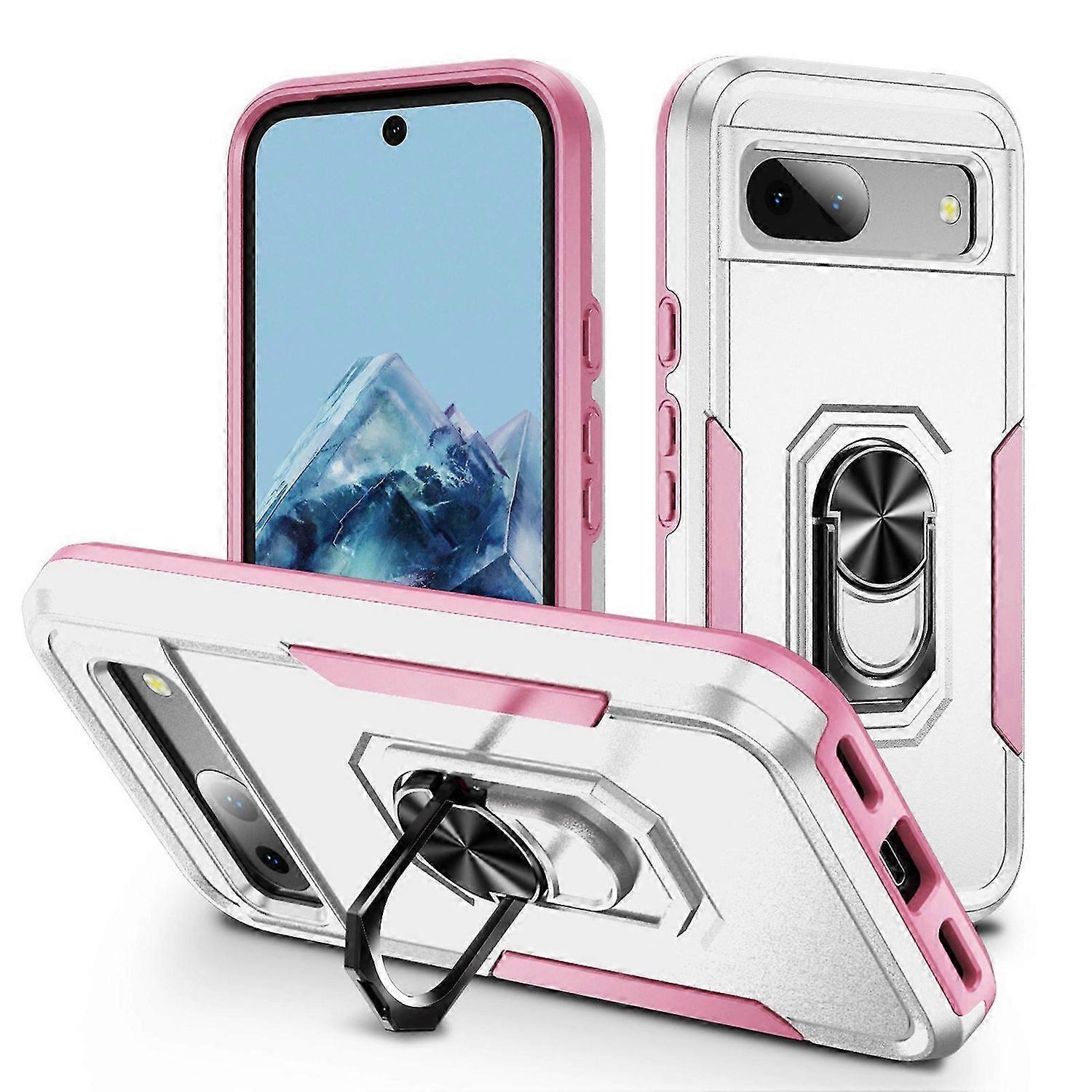 Compatible with Google Pixel 8A Case, Military-Grade Drop Protection Shockproof Phone Cover with Car