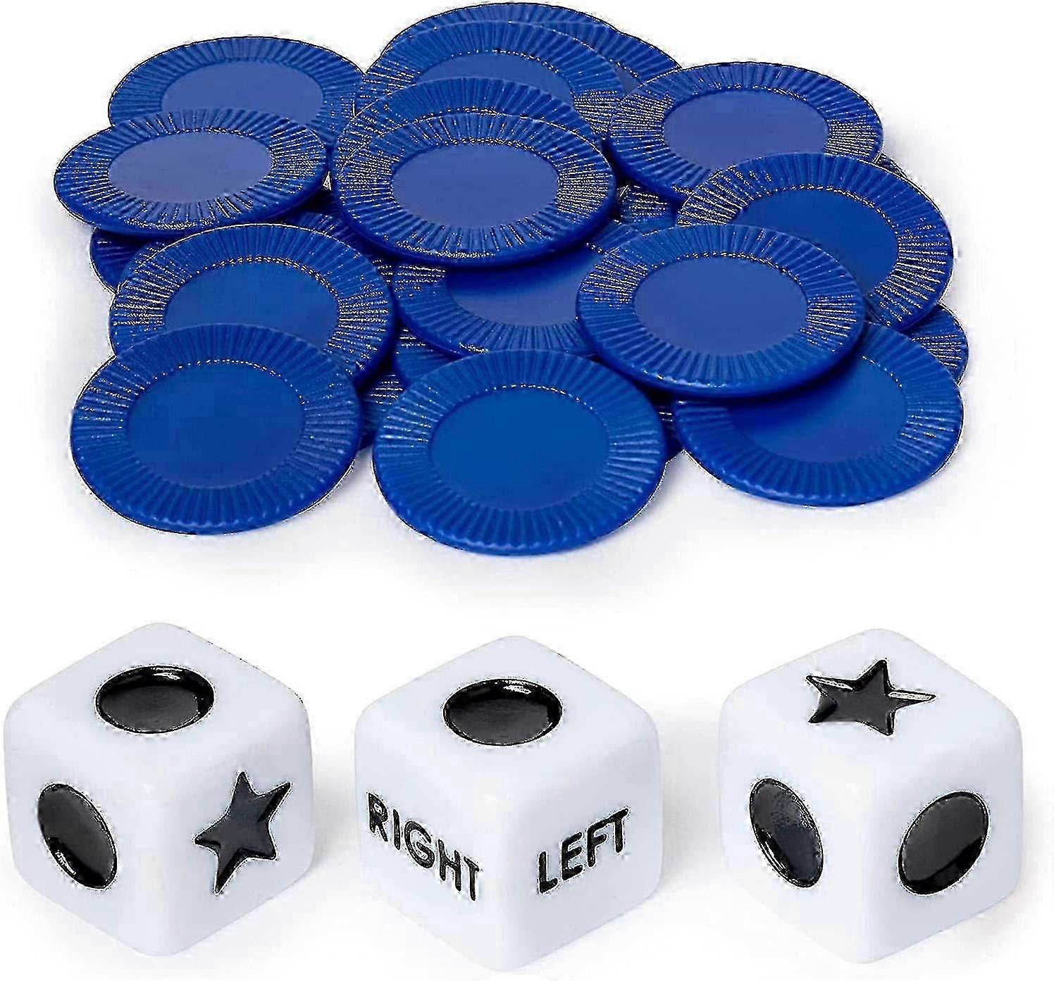 Left Right Center Dice - Complete Set for Fun-Filled Party Nights