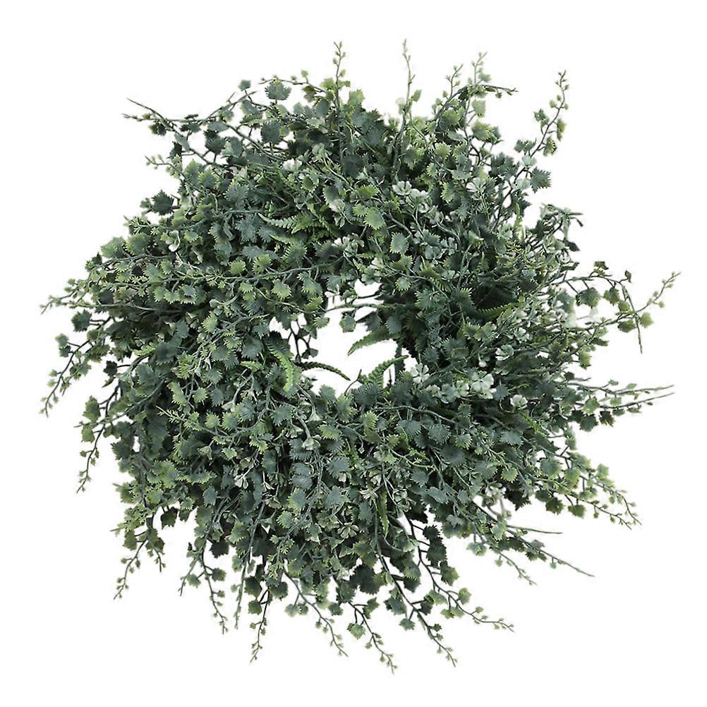 1 Pc Simulated Grape Vine Wreath Natural Hanging Garland Door Pendant Green