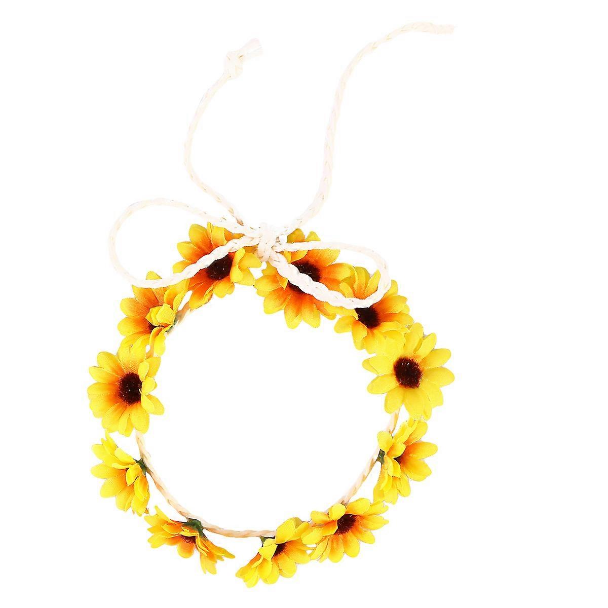 Bridal Hair Band Artificial Flower Headdress Festivals Delicate 1Pack