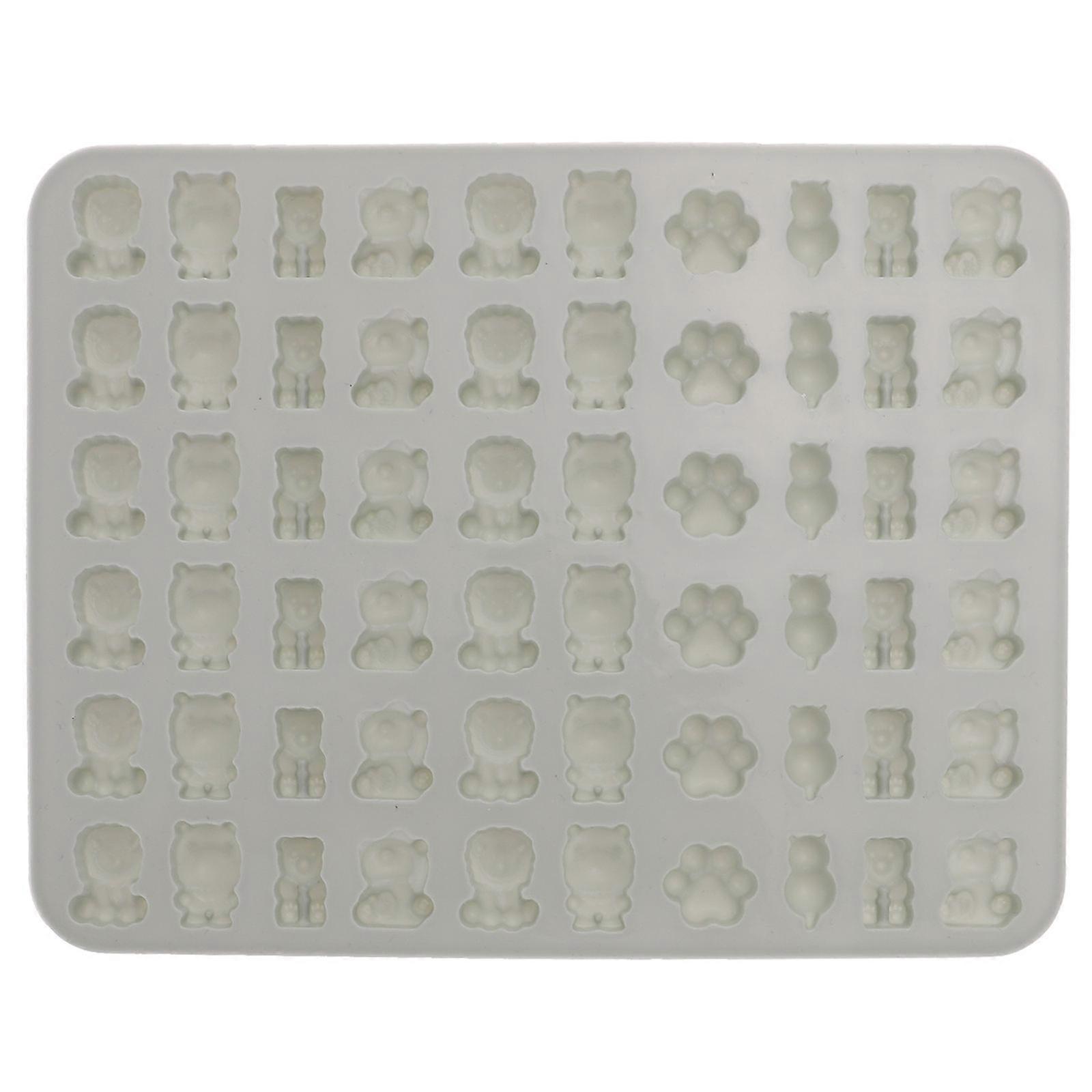 Mini Silicone Molds Heat Resistant For Hotel Restaurant Cartoon Shaped 20.5x15.5x1 Cm Blue 1Set