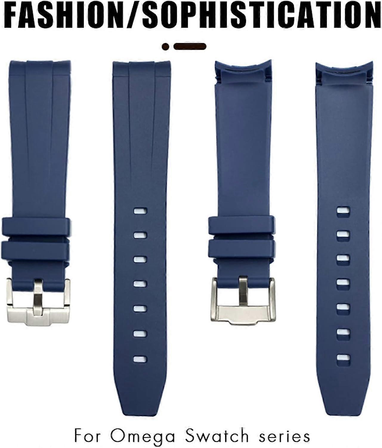Rubber watch strap for Omega Seamaster, Speedmaster, Planet Ocean