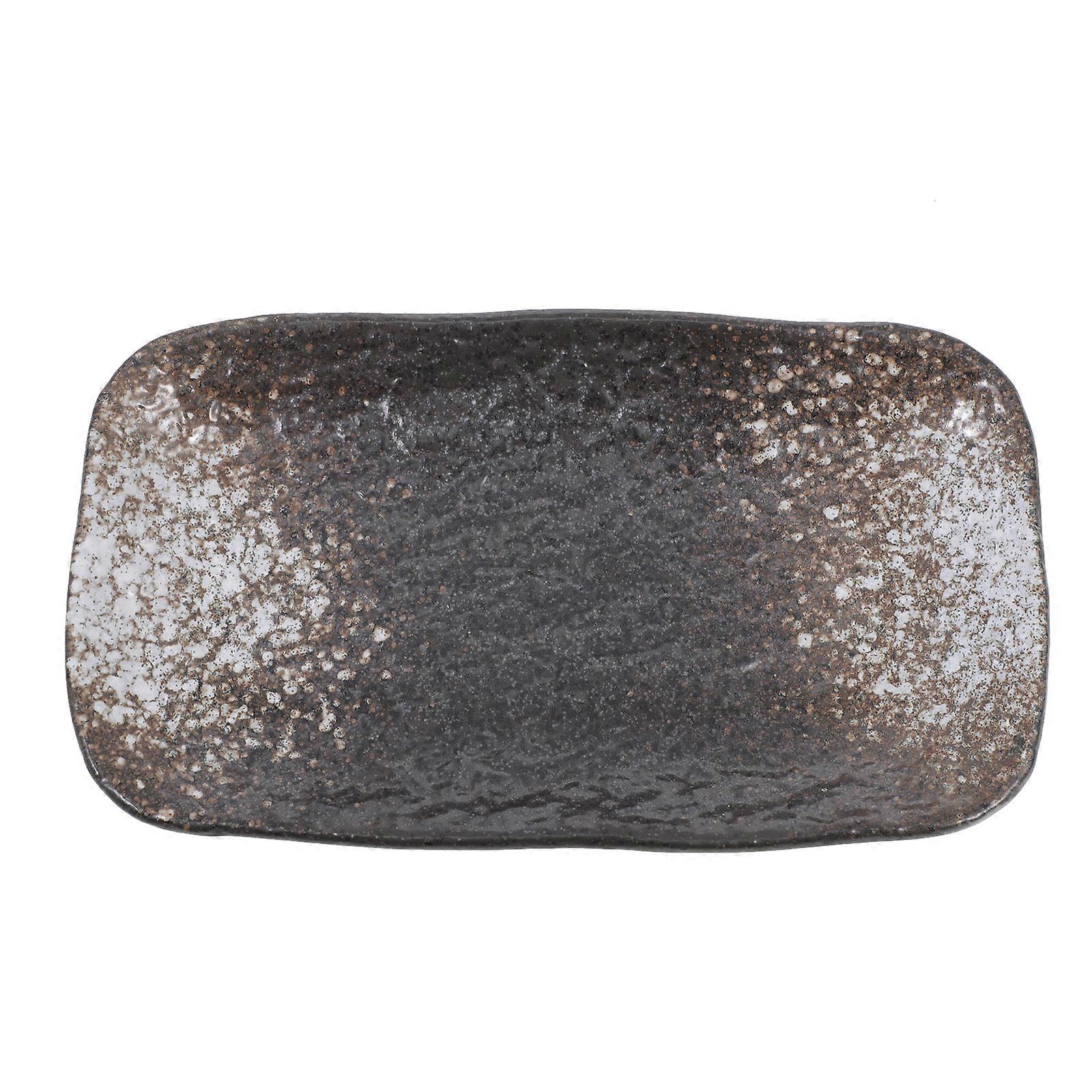 Ceramic Dinnerware Sushi Plate Easy to Clean For Households Assorted Color 8.3×4.8×1.0in 1Pack
