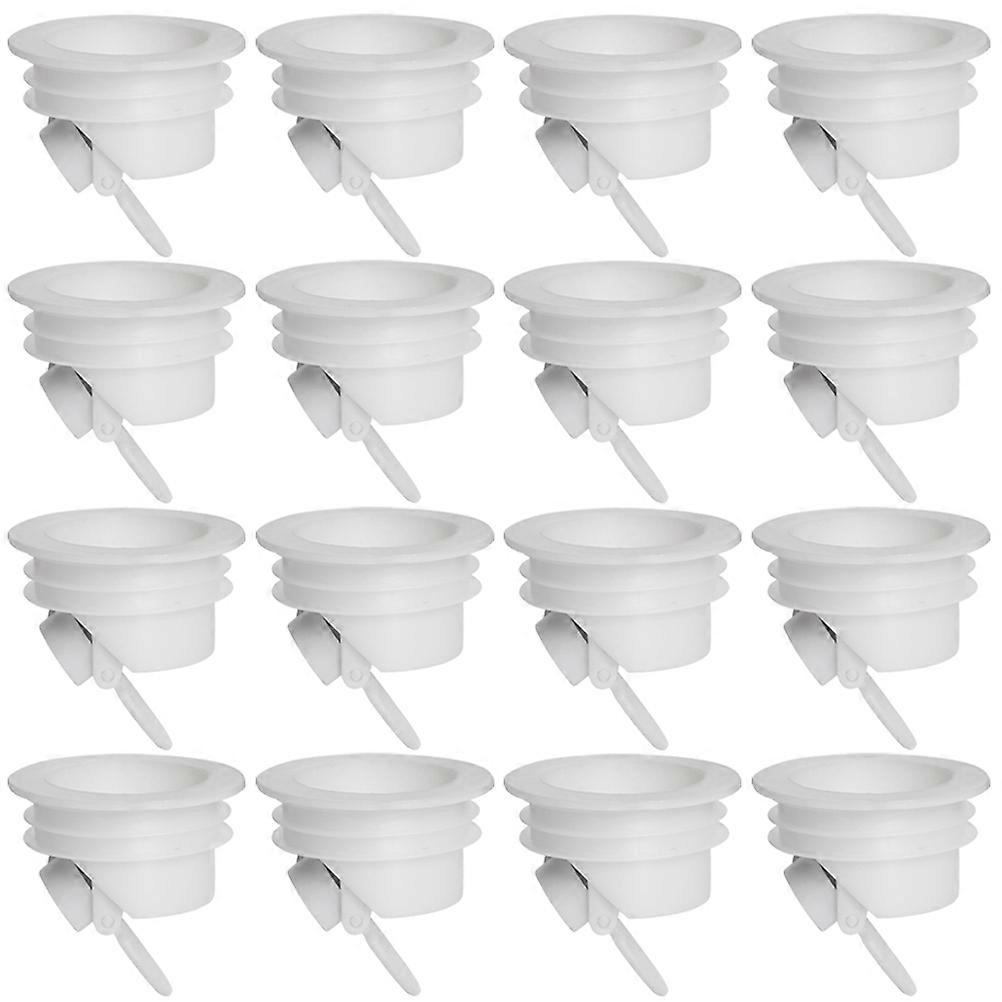 Odor Proof Floor Drain Valves Sewer Core Square Shape For Laundry Basement 4.8X4.8X4.5CM Prevent Clogs 15Pcs