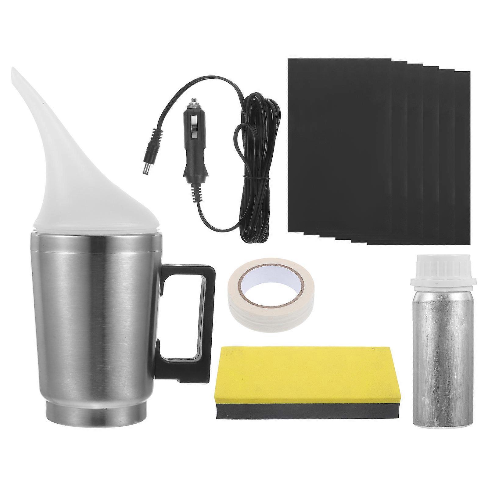 Headlight Lens Repair Tool Set Car Headlights Scratch Resistance Rubber Convenient Spray Cup 1Set