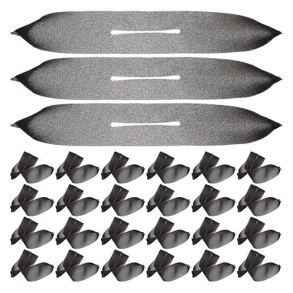 Hanger Organizer Space Saver Antislip Design Protective Cover For Clothing Storage General Users Non Slip Black 41 00X7 00X0 30CM 30Pack