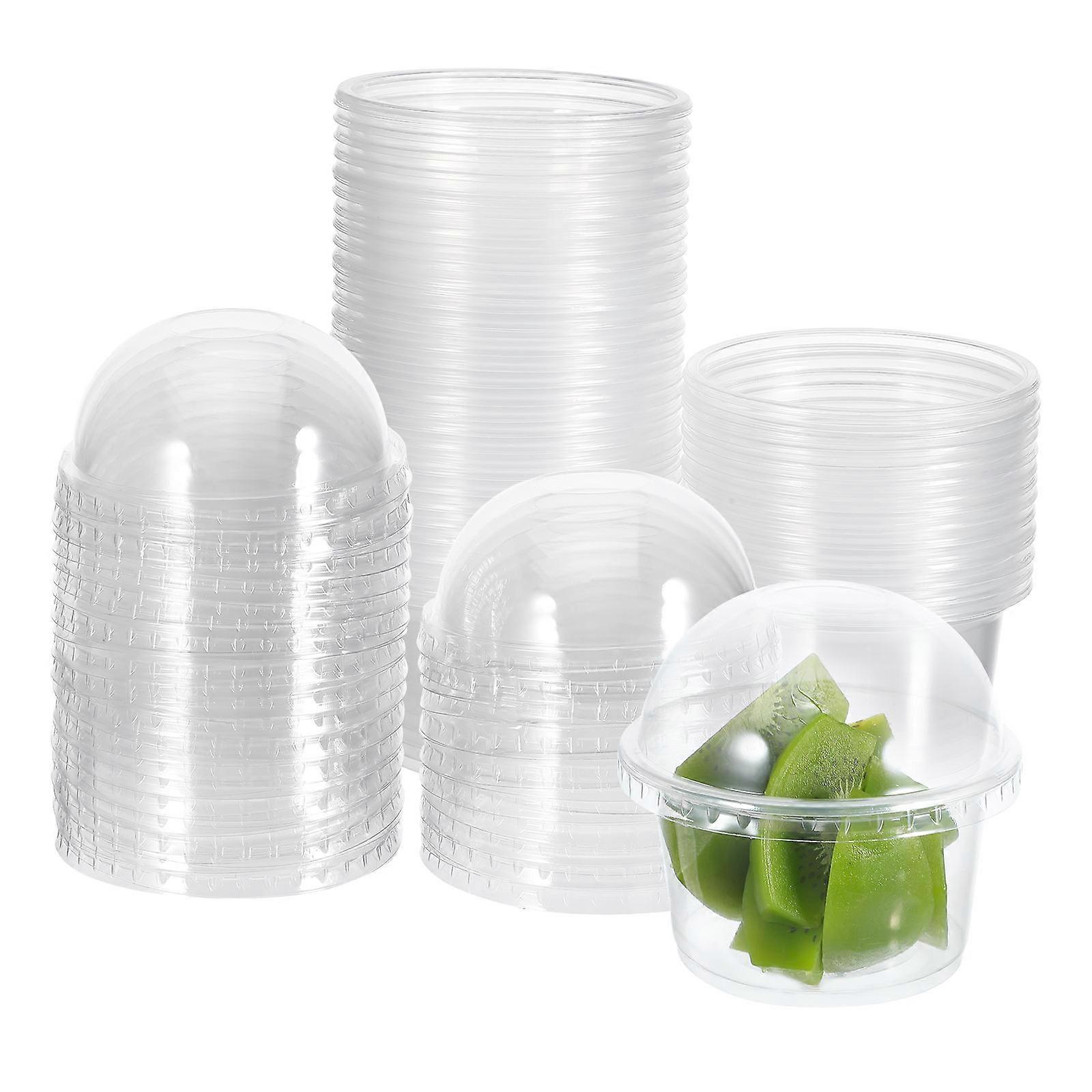 50pcs Dessert with Lids for Soup Sundaes Ice Cream Pudding