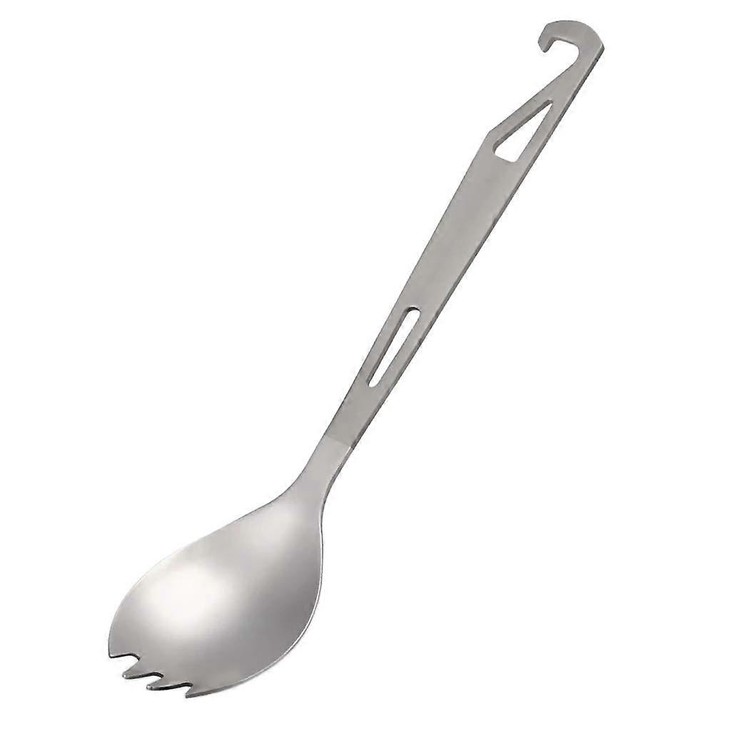 Titanium Spork Ultralight AllTitanium Camping Tableware Spoon Fork With Bottle Opener For Outdoor Travel Picnic