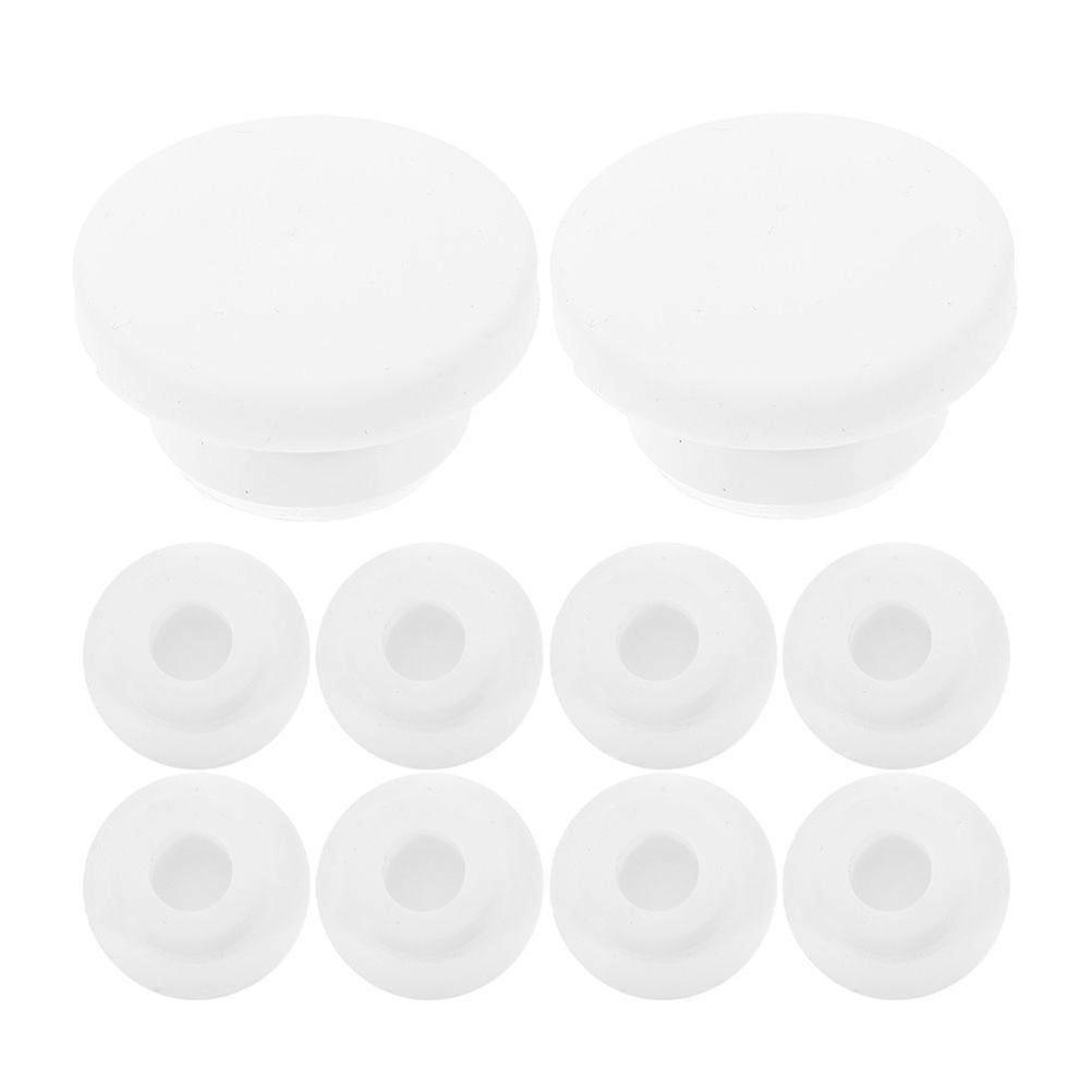 10 pcs Washbasin Overflow Drain Cover Round Overflow Drain Caps Bathroom Sink Overflow Cover