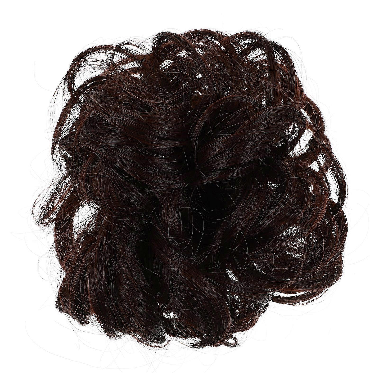 Hair Bun Scrunchies High Temperature Silk Special Occasions Round Shape Easy to Use 9.82X5.50X3.54inch 1Pack
