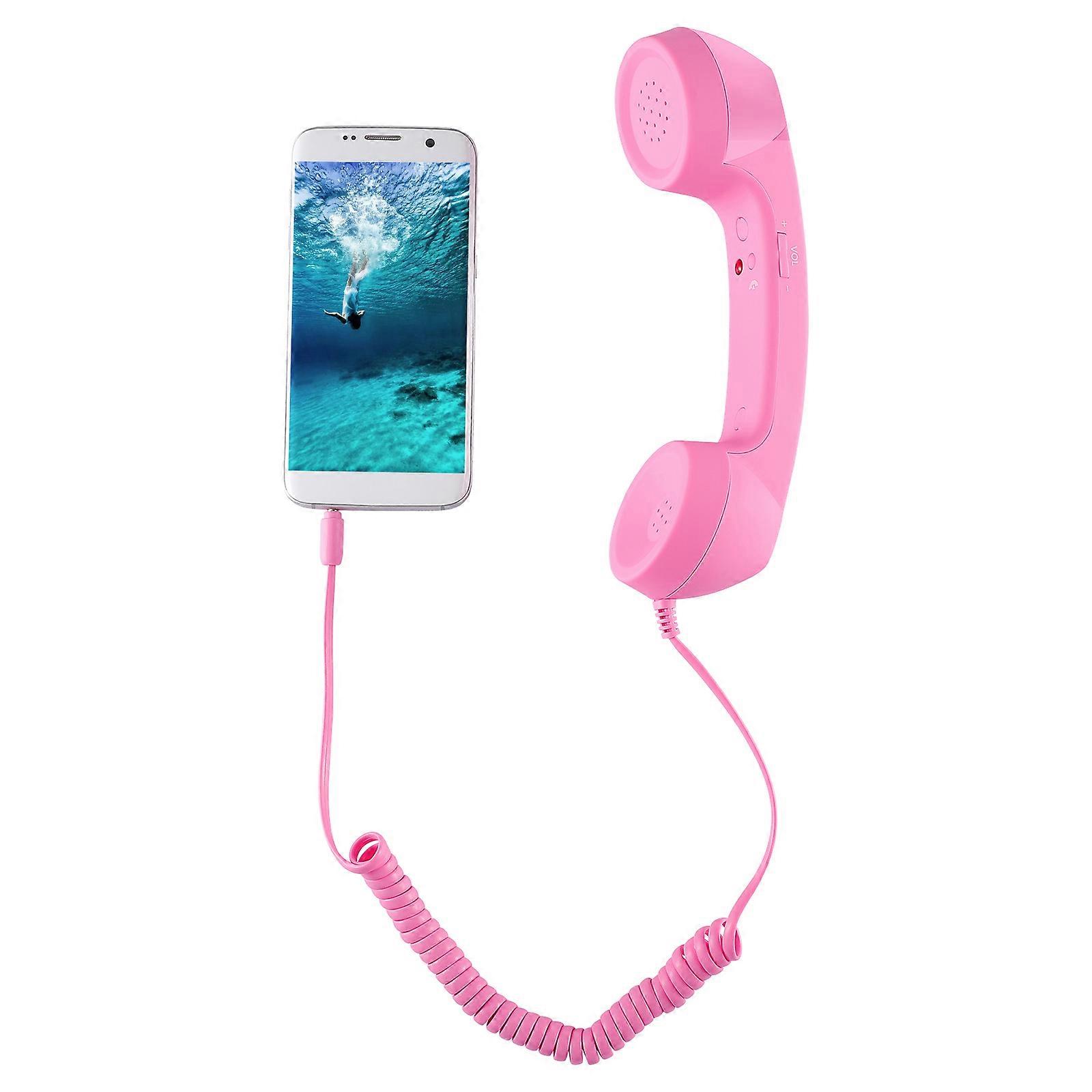 Retro Cellphone Handset Universal Telephone Receiver Phone Calls ABS Material Noise Reduction 1Set