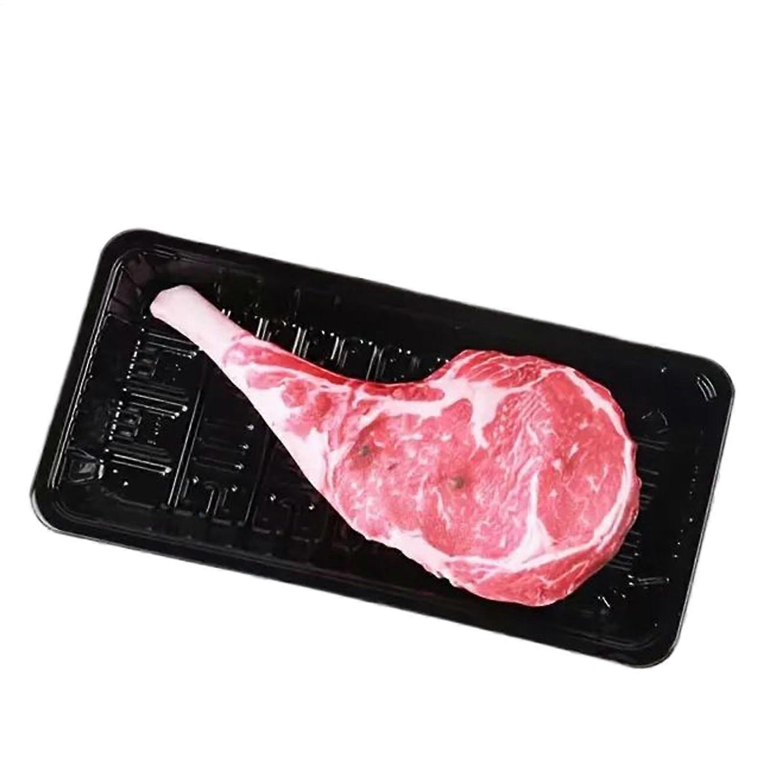 Squeaky Dog Chew Toy With Steak-Shaped Squeaker Bite-Resistant Teeth Cleaning Fetch Toy For Medium And Large Puppies