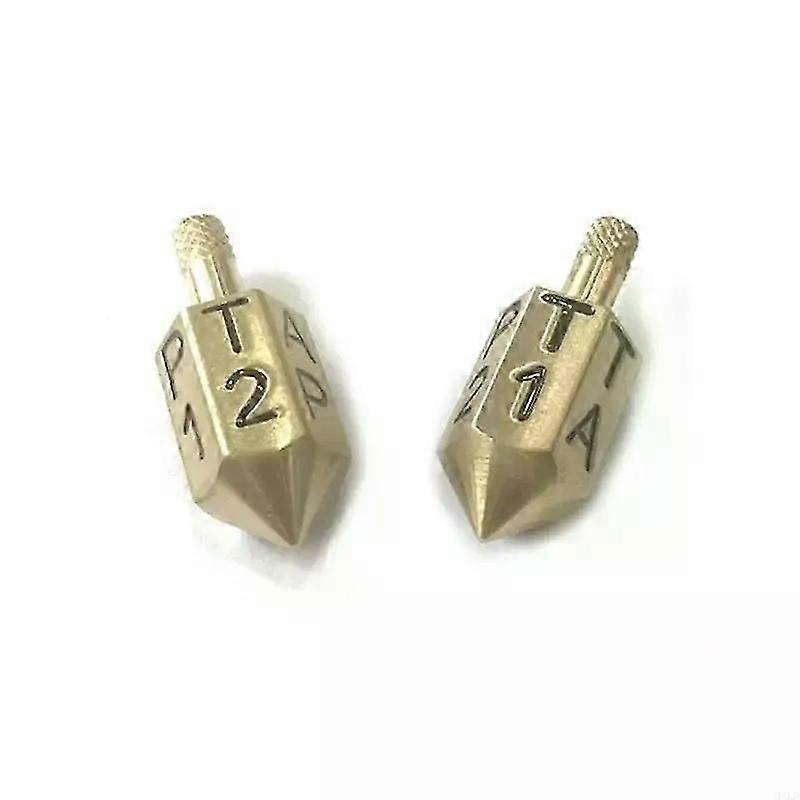 MXLD 2Pcs 6 Sides Metal Game Spins Dices Put and Take Dices Game Fit For Parties During Festival Holiday Night Game Easy to Use