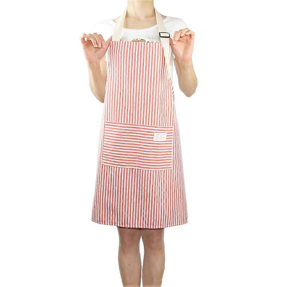 Women's Aprons For Cooking Red 70x75cm Oilproof Protection Simple Design 1Pack