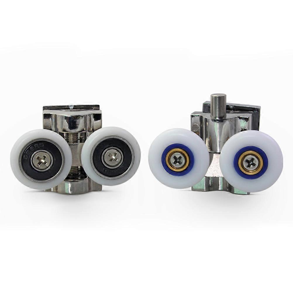 Zinc Alloy Sliding Door Pulley Set of 4 Assorted Color Quiet and Durable with 26mm Wheel Diameter