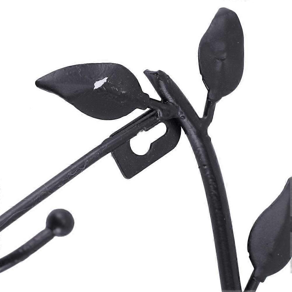 Black Hook for Home Use Creative Storage Solution Suitable for Wardrobe Kitchen Size 3.0"x3.0"