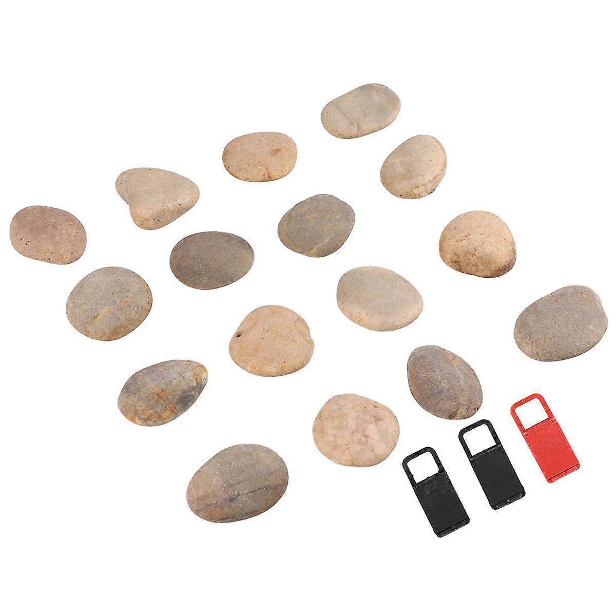 Stones To Paint Drawing Painted Stones Diy Pebbles For Home School Practice And Creative Design Pebbles 5x4x1.5cm 16Pcs Stones 1Pc Bracket