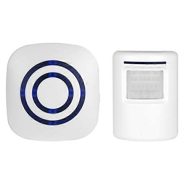 Passage alarm/Wireless System Shop alarm With Motion/Access detector 38 Ring signals up to 70 m range, White