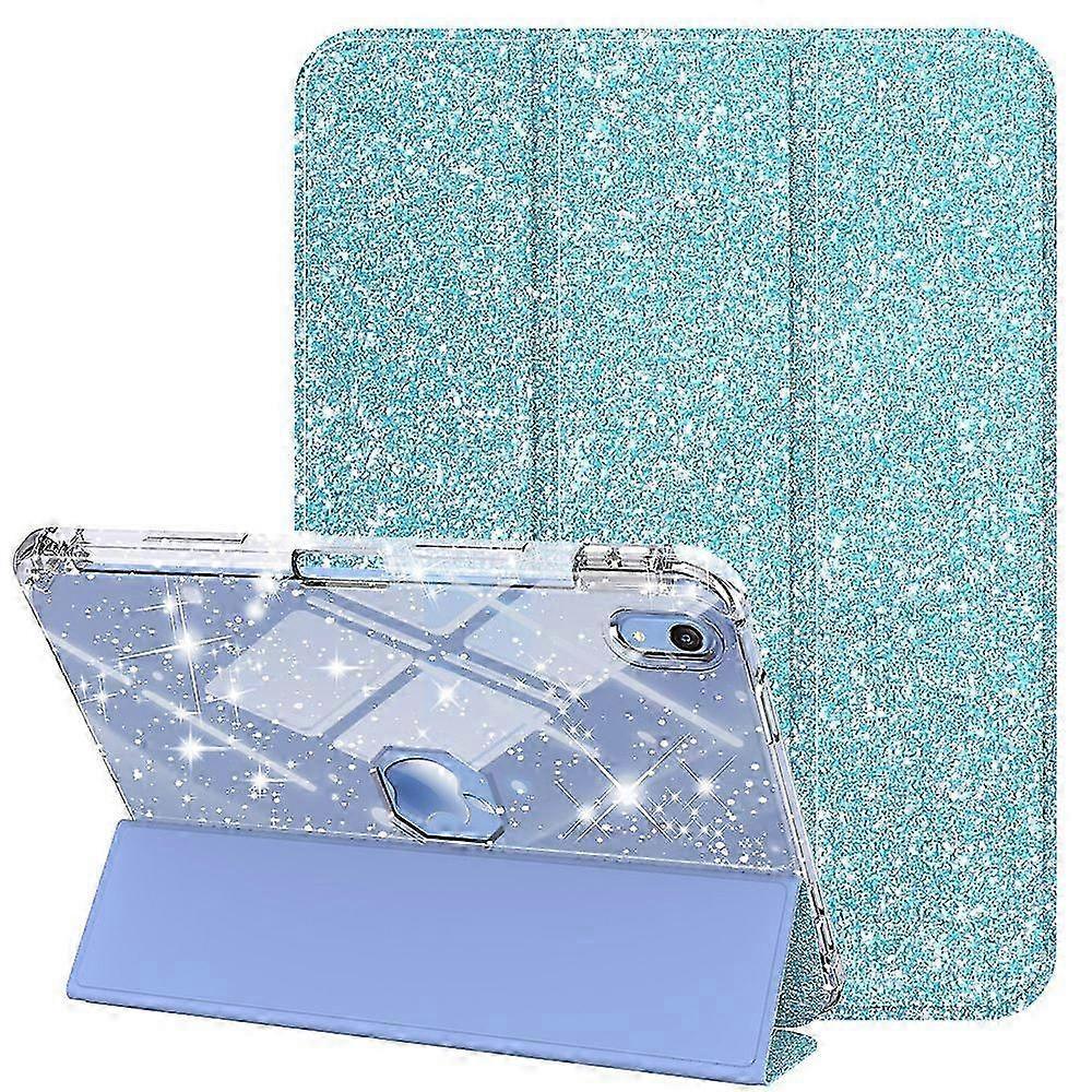 Glitter Tri-Fold Stand Case with Pencil Holder for 10.9 Inch Tablet Model 2022