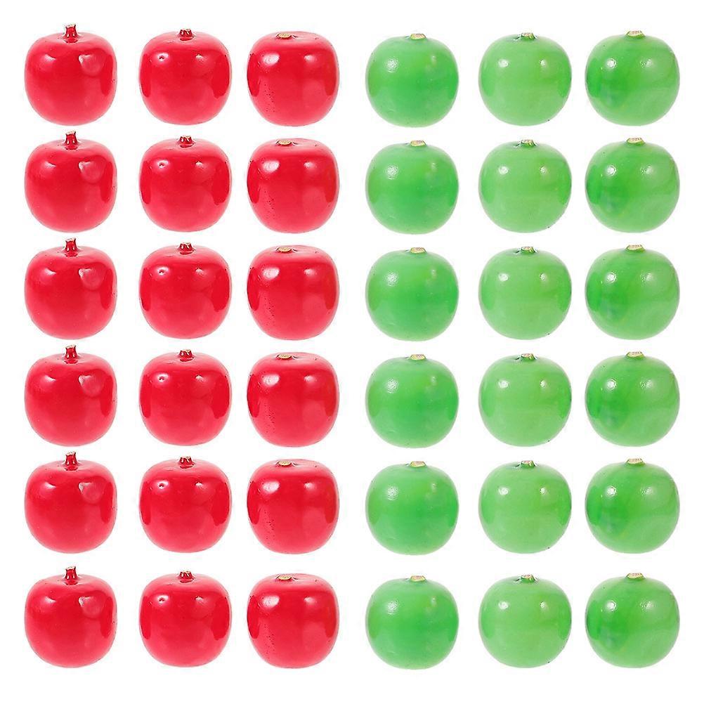 120pcs Simulation Miniature Foams Models Fake Fruit Models Fake Fruit Decorations
