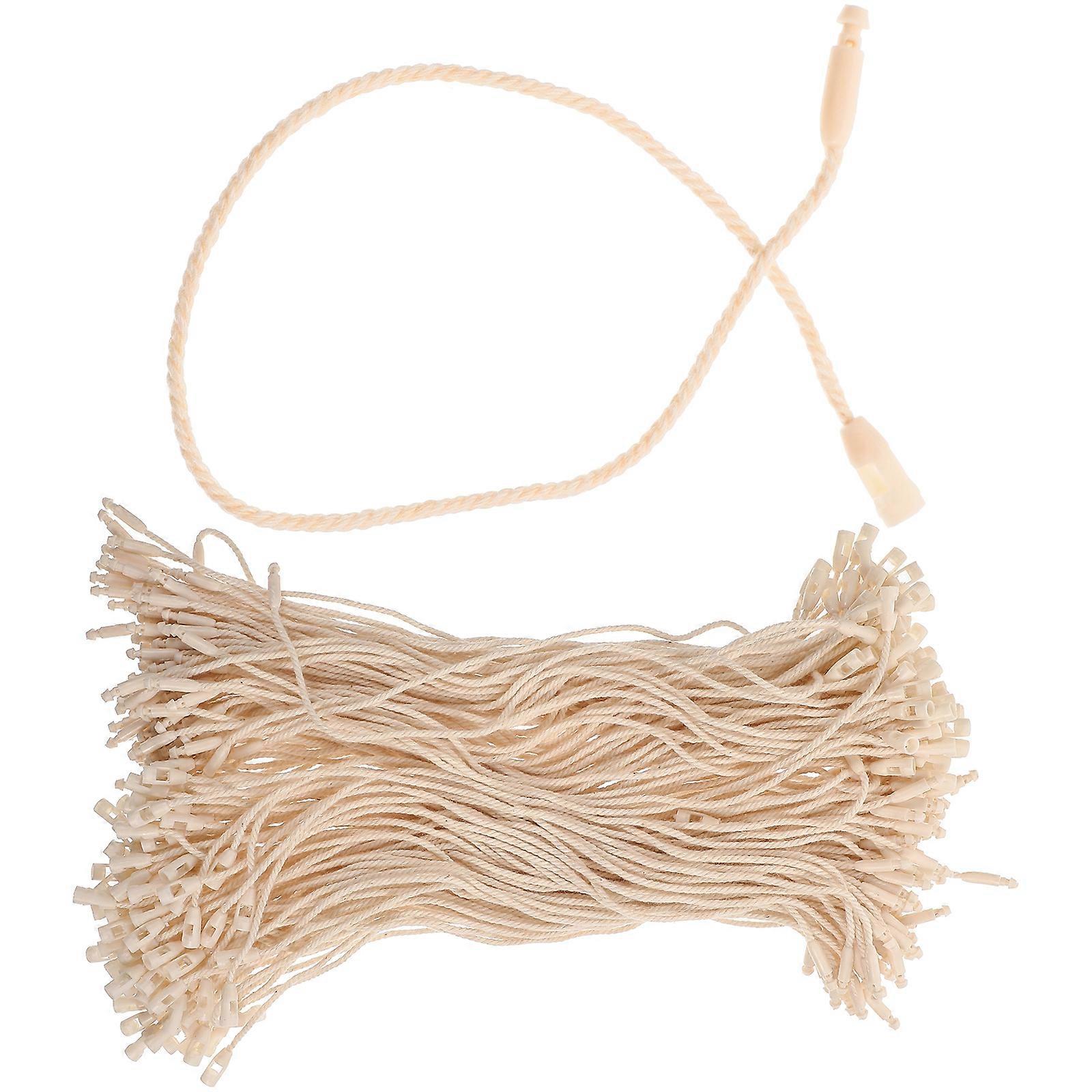 200pcs Hanging Tag String Garment Tag Fastener Fasteners Snap Rope