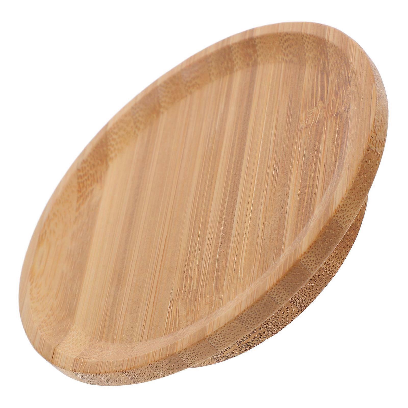 Orange Wood Wine Glass Charcuterie Topper Snack Plate for Cups AntiSpill Design Fits Most Glasses