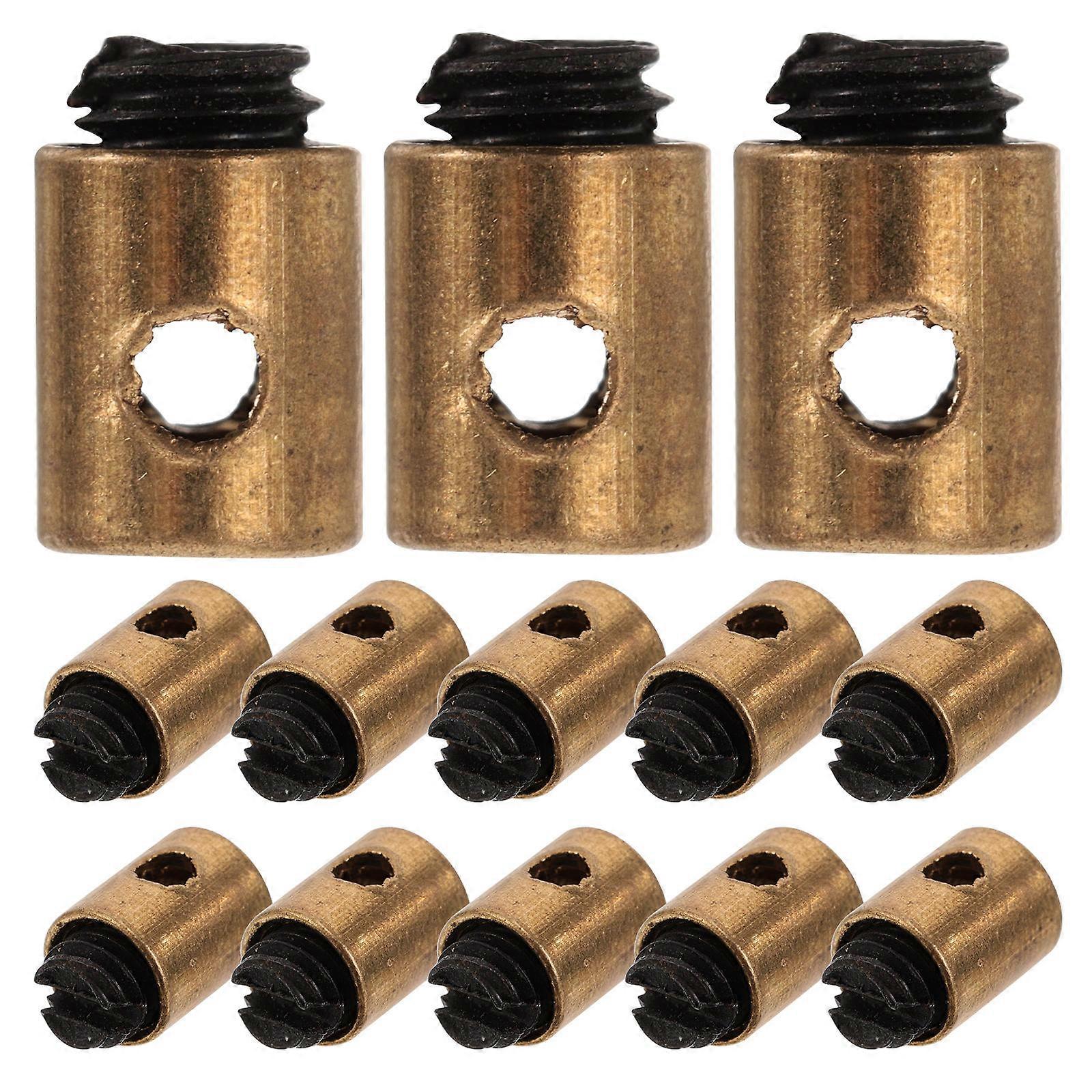 20pcs Throttle Cable Nipples Clutch Line Modification Parts for Motorcycle Engine Maintenance Durable Hollow Clamp Structure for Smooth Adjustments