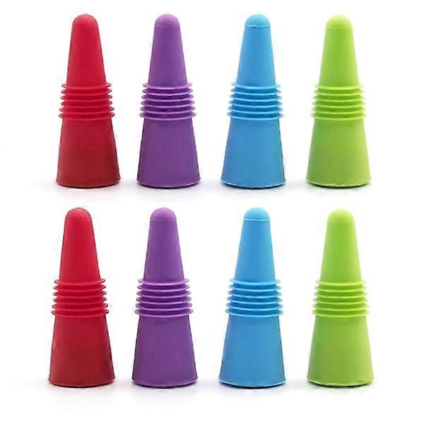 6 pcs silicone bottle holder, 8 pcs multi-colored reusable W