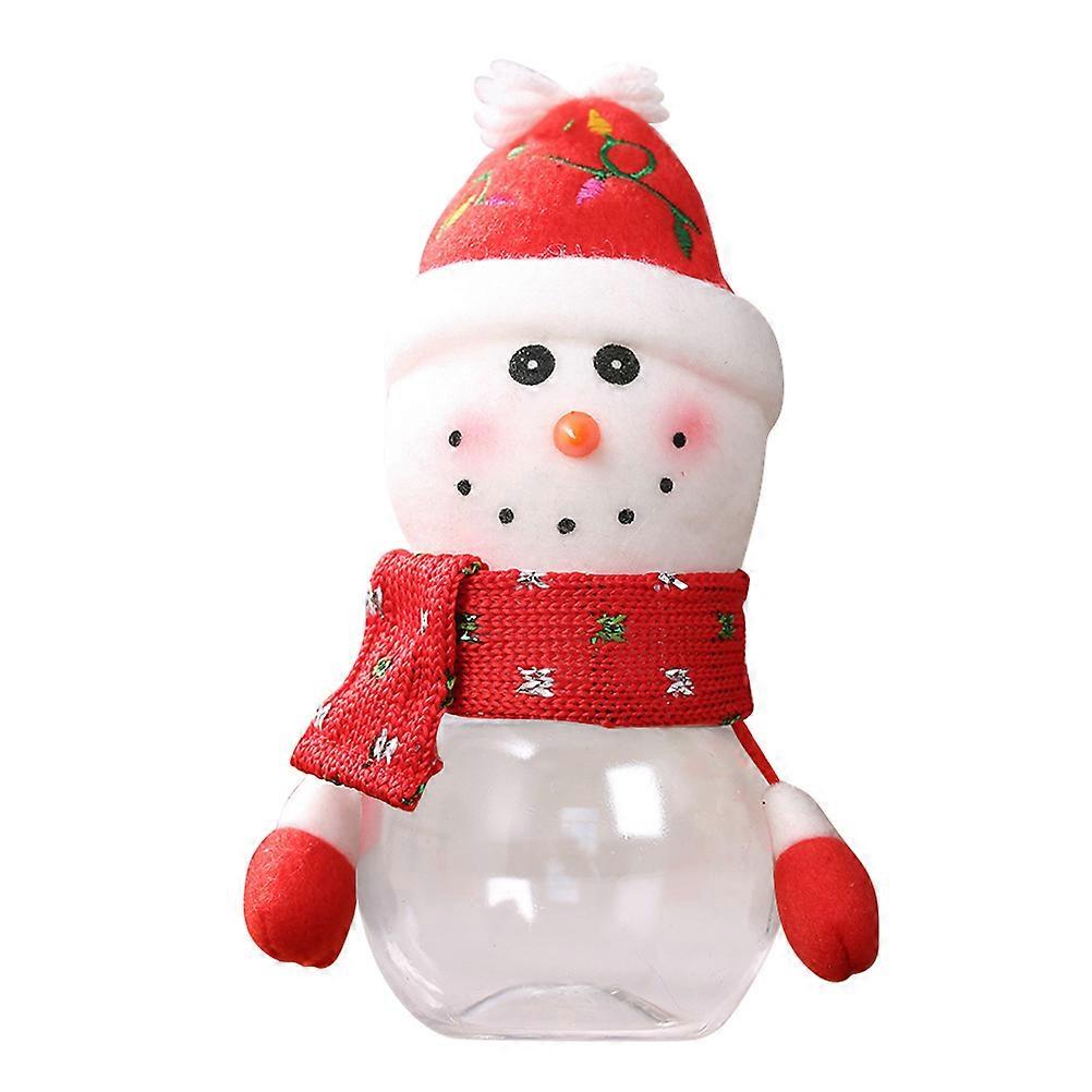 Holiday Cookie Jar Snowman Shape Home Use Cloth Material Decoration 1Set