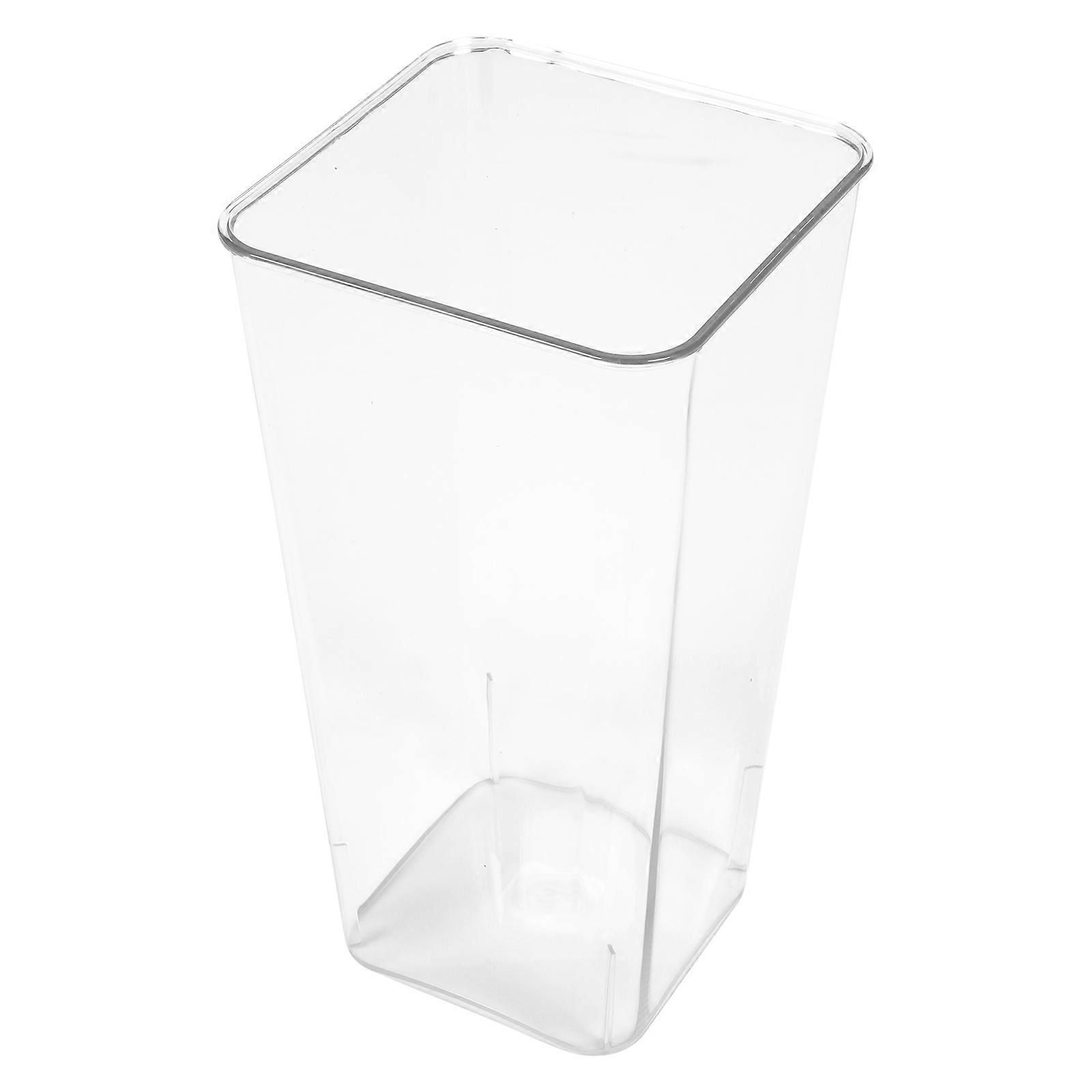 Acrylic Flower Preservation Container with Round Edges and Smooth Surface for Storage Transparent