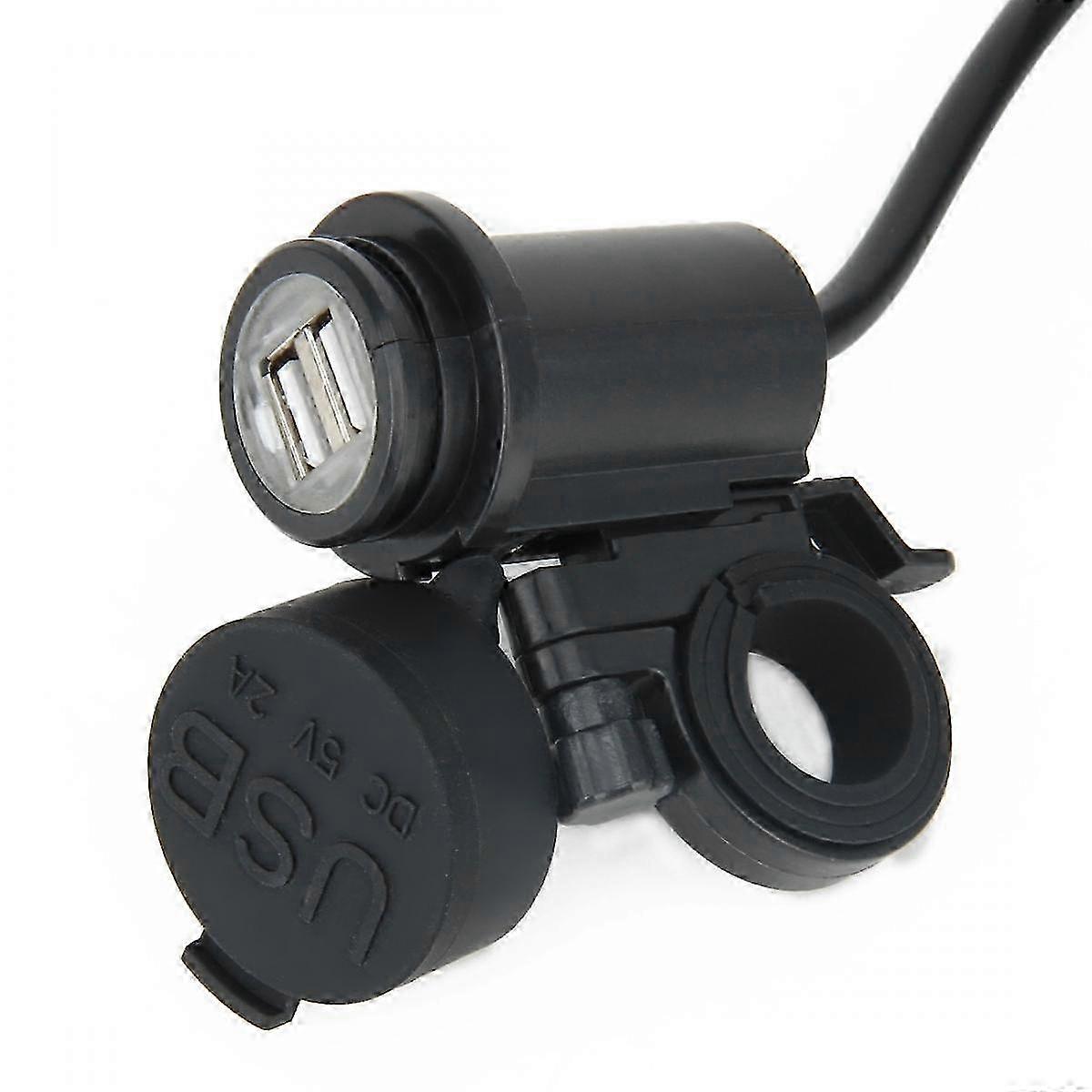 2025 5V Waterproof Motorcycle SAE to USB Cable Adapter Dual Port Power Socket Adapter, for Smart Phones, Tablets, GPS