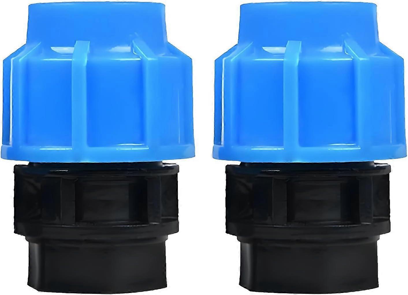 PP Coupling MDPE 32 mm x 1 Inch with Internal Thread Ag for PE Hoses with 32 mm Clamp Quick Coupling Adapter Pack of 2