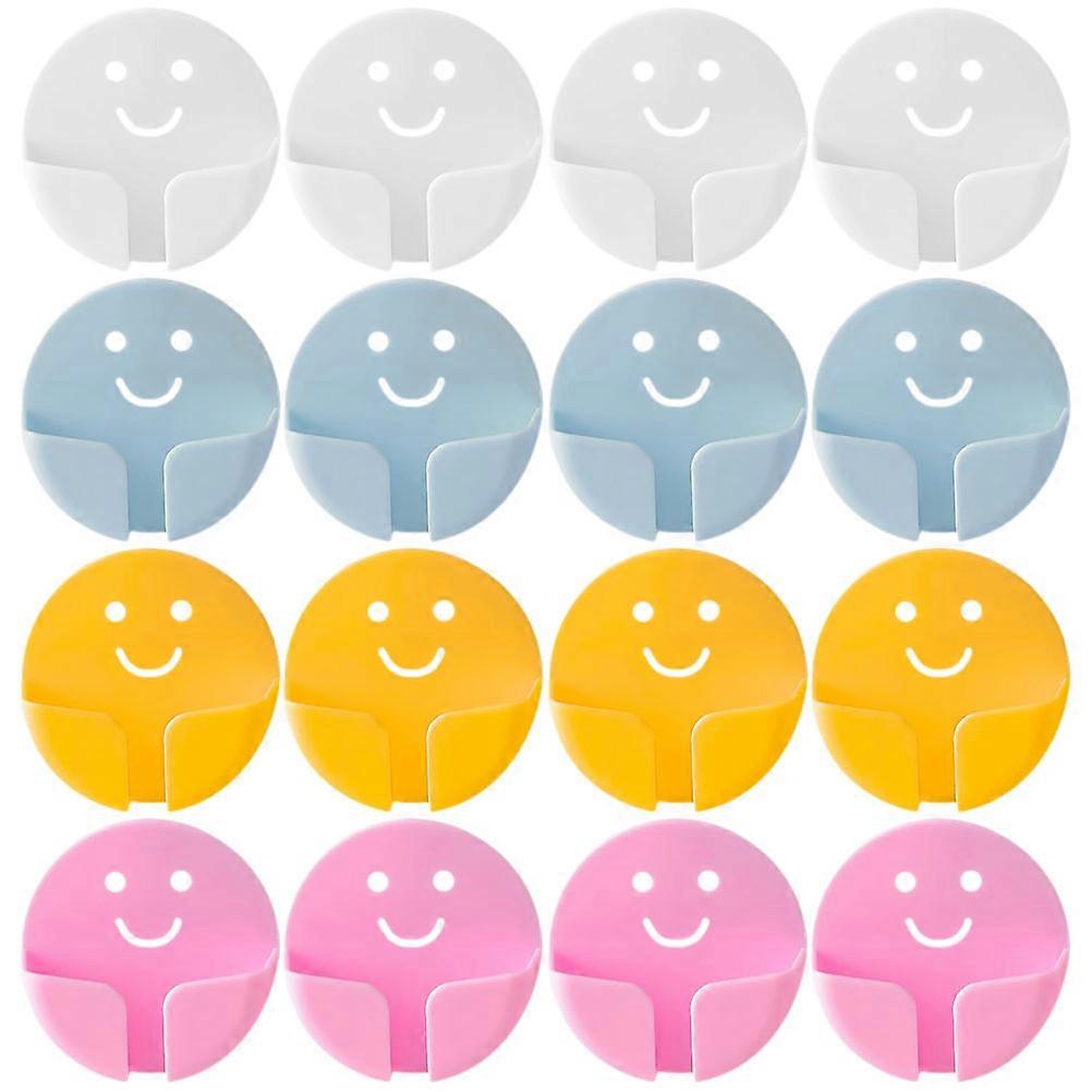 Electrical Plug Holder Storage Easy Installation Kitchen Tools White 24Pcs