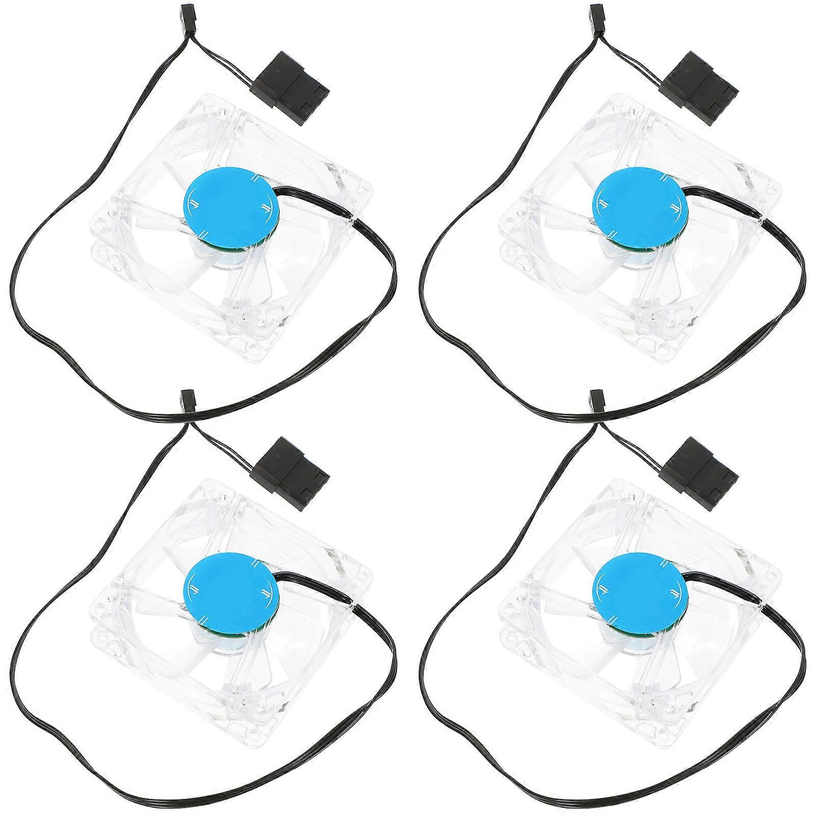 Computer Cooler 80mm Blue Led Lighting 3.1×3.1×1in